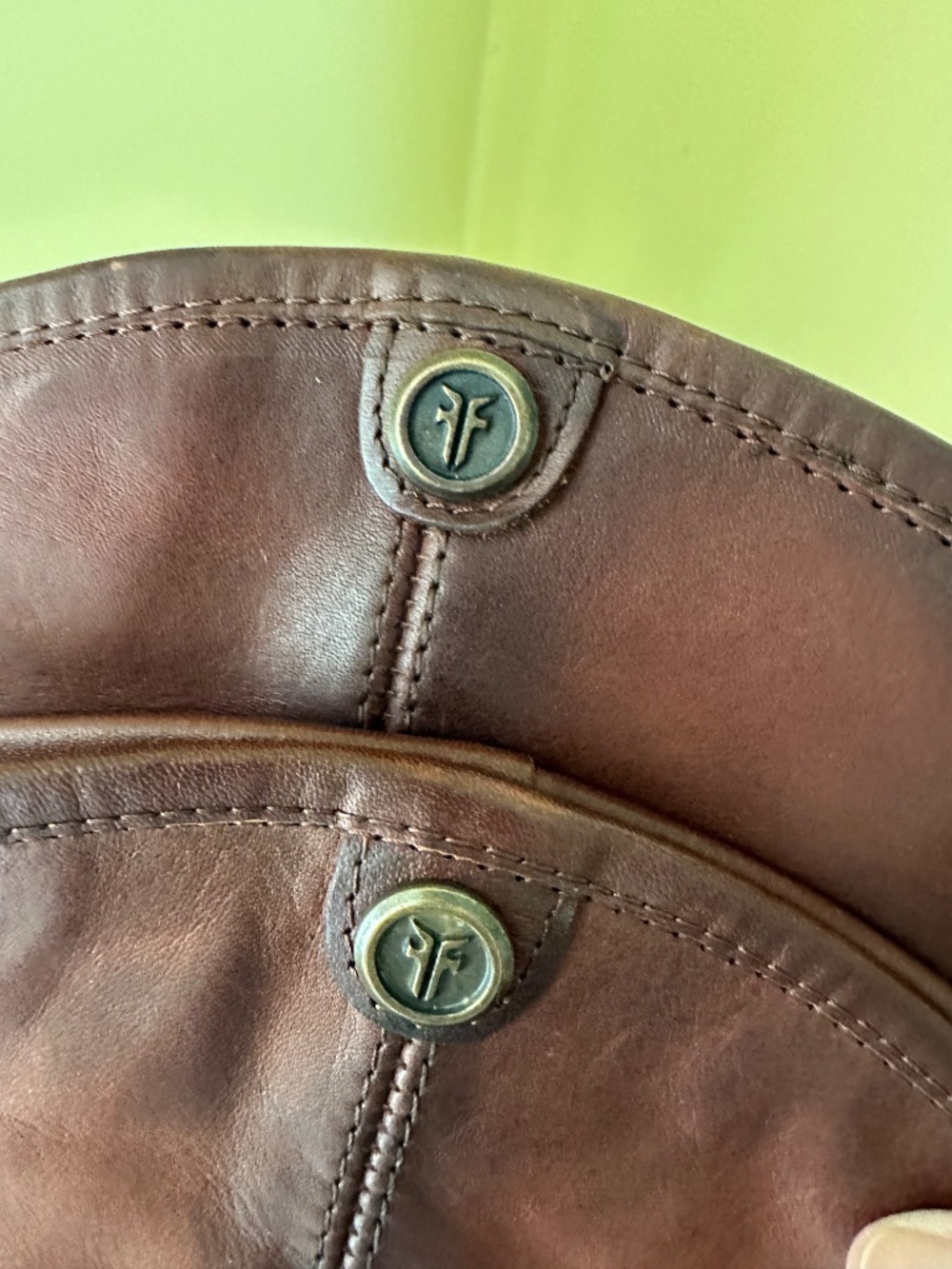 Frye Tall Boots, chestnut brown leather, size 8 - Picture 8 of 10